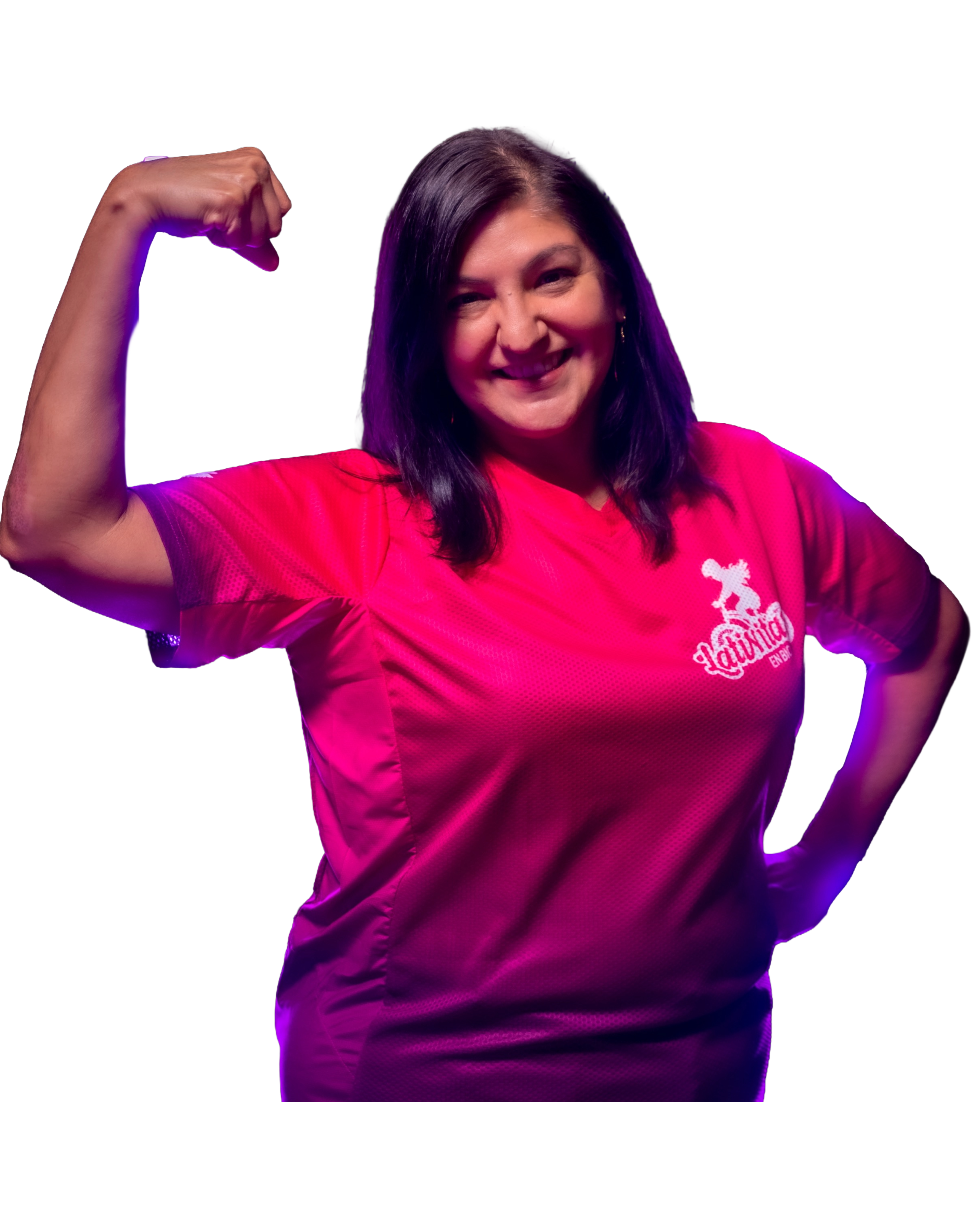 Two joyful members selfie