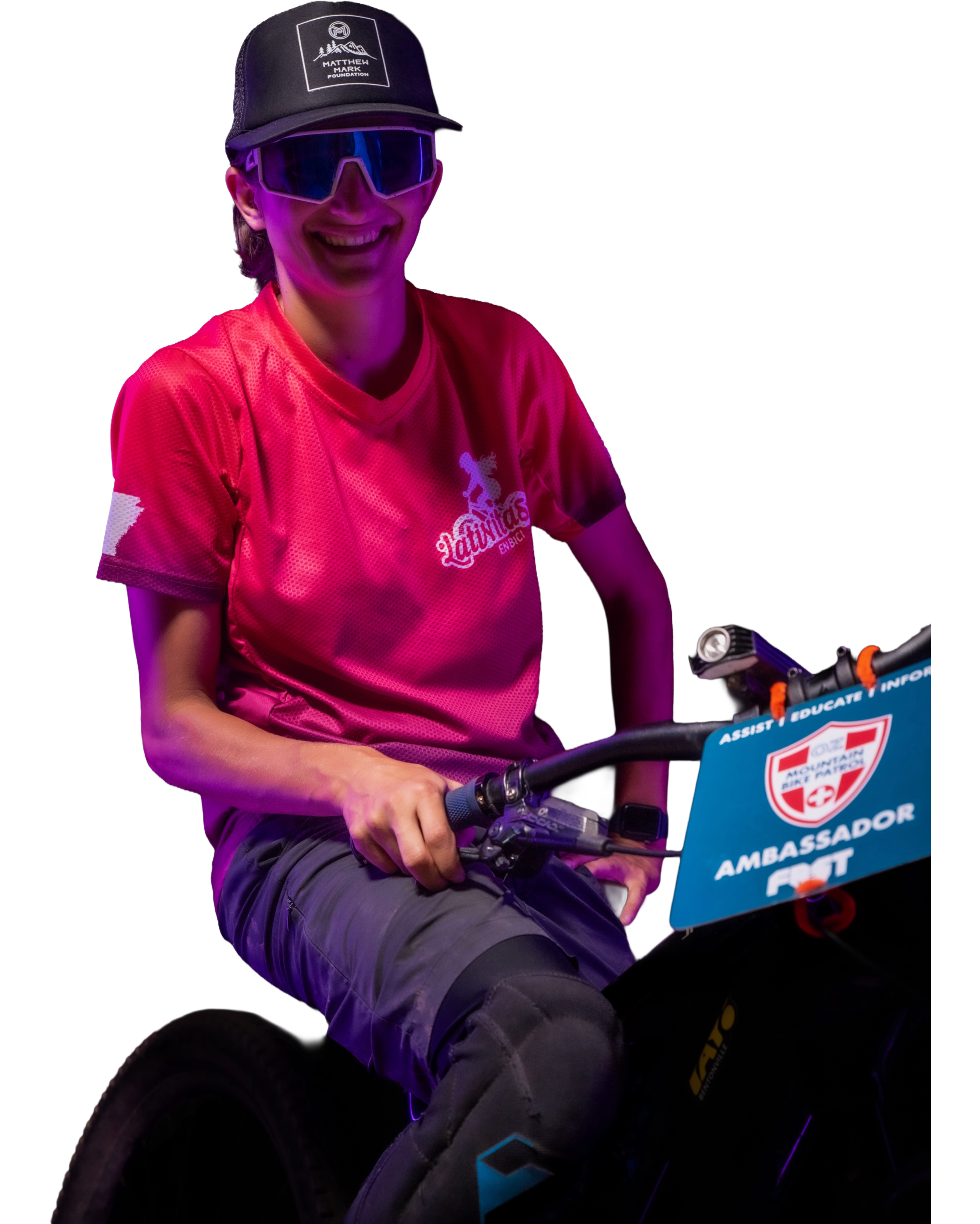 Two joyful members selfie